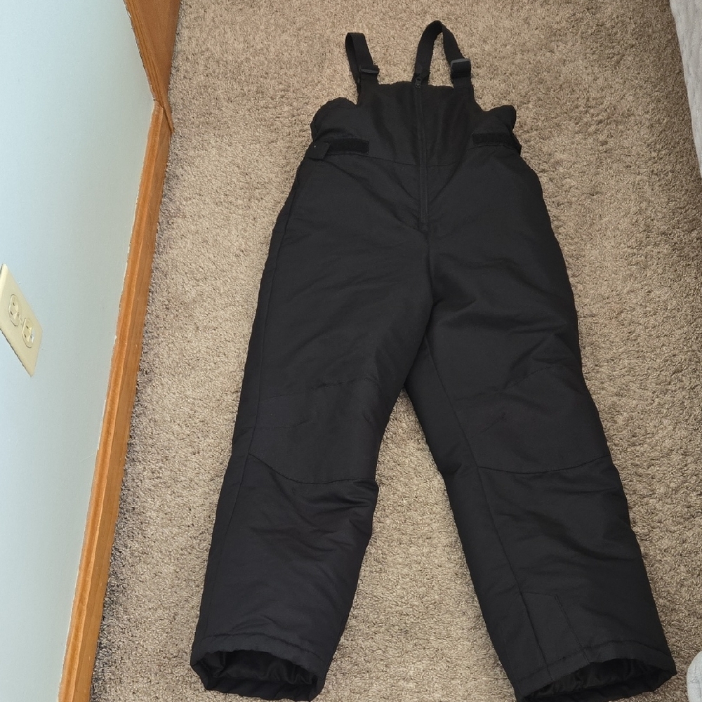 SwissTech Black Snow Bib Overalls